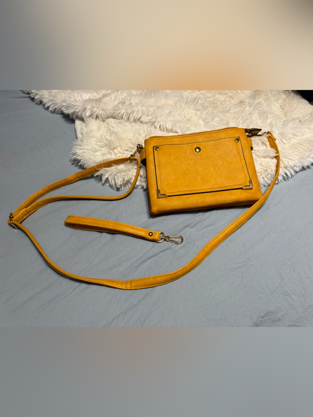 Women's Mustard Crossbody Wallet - Unbranded